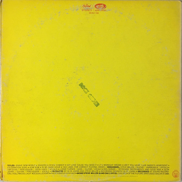 Brave New World Steve Miller Band