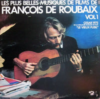 Cover image of "Les Plus Belles Musiques De Films Vol 1" album by Rectangle Triangle, featuring musical notes and film-themed design.