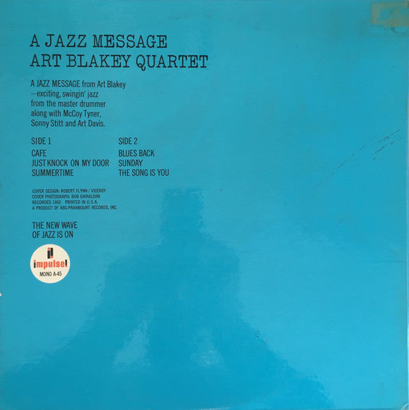 Jazz Message album cover by Rectangle Triangle featuring abstract geometric shapes in vibrant colors.