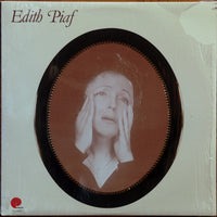Close-up of the Edith Piaf album cover by Rectangle Triangle featuring a vintage-style portrait of Edith Piaf.