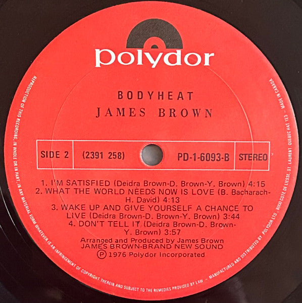 Bodyheat James Brown