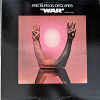 Rectangle Triangle Eric Burdon Declares "War" album cover featuring vibrant artwork and bold typography.