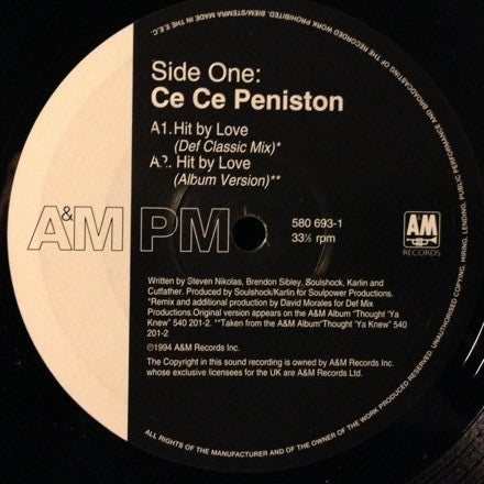 Hit By Love Ce Ce Peniston