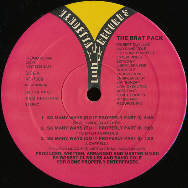 So Many Ways (Do It Properly Part II) The Brat Pack
