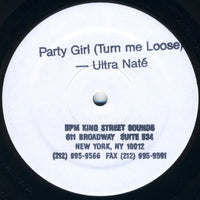 Rectangle Triangle Party Girl Turn Me Loose music album cover featuring vibrant artwork with a lively party theme.