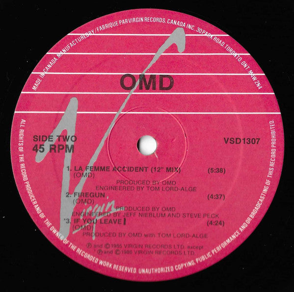 If You Leave · La Femme Accident · 12" Mixes