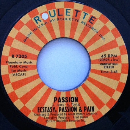 Passion Ecstasy, Passion & Pain