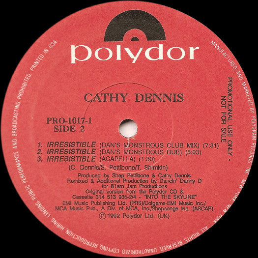 Irresistible Cathy Dennis