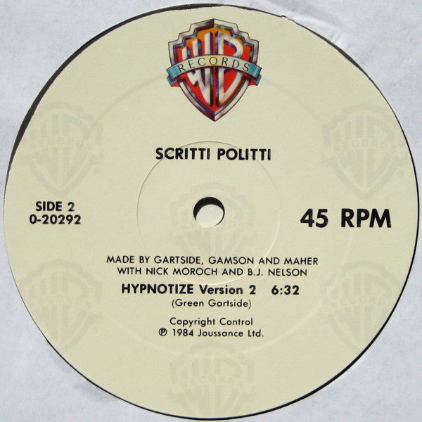 Hypnotize Scritti Politti