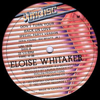 Rectange Triangle Don't Turn Your Back On Love vinyl record with colorful abstract cover art, showcasing the album design.