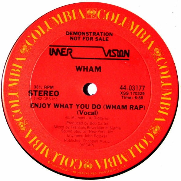 Enjoy What You Do (Wham Rap) Wham!