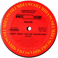 Rectangle Triangle Enjoy What You Do (Wham Rap) music album cover featuring bold typography and vibrant design elements.
