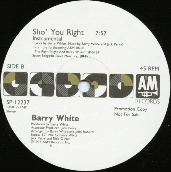 Sho' You Right Barry White