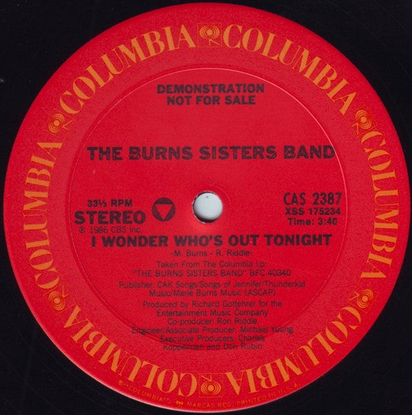 I Wonder Who's Out Tonight The Burns Sisters Band
