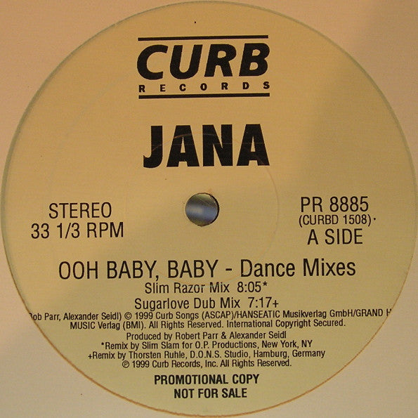 Ooh Baby, Baby (Dance Mixes) Jana