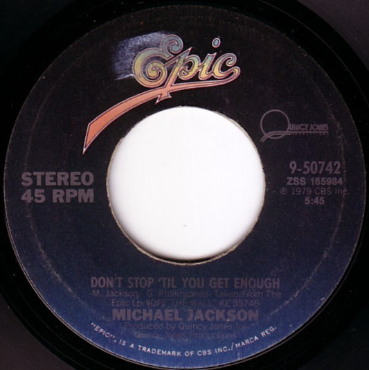 Don't Stop 'Til You Get Enough / I Can't Help It