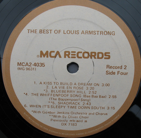 The Best Of Louis Armstrong Louis Armstrong