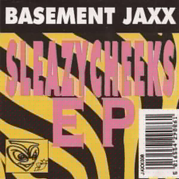 Rectangle Triangle Sleazycheeks EP vinyl record cover featuring abstract geometric artwork with bold shapes and vibrant colors.