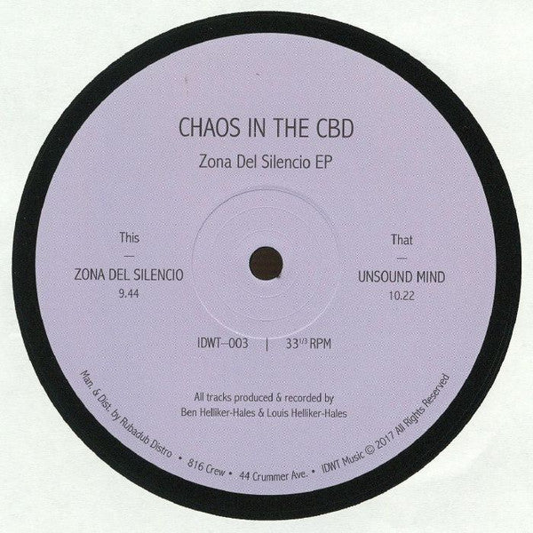 Chaos In The CBD - Zona Del Silencio EP