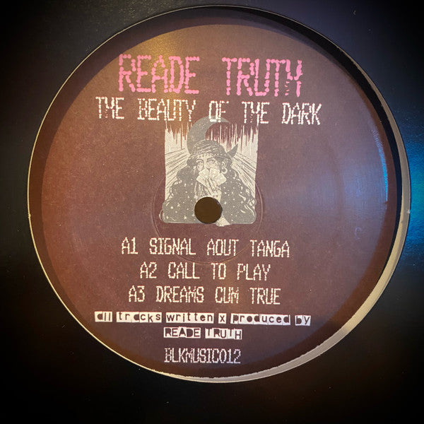 Cover art for The Beauty Of The Dark 3 album by Rectangle Triangle featuring dark, abstract artwork with bold typography.