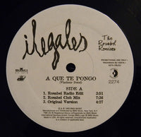 Rectangle Triangle album cover for "A Que Te Pongo (The Rosabel Remixes)" featuring vibrant, abstract artwork.