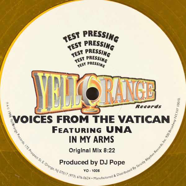 In My Arms Voices From The Vatican,Una