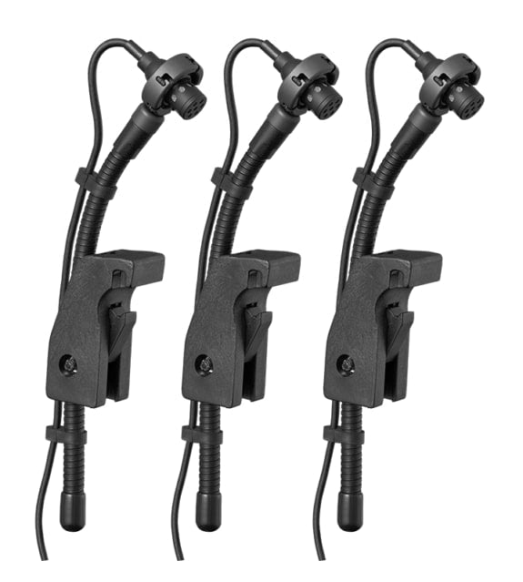 Audix Microdtrio MicroD Miniature Condenser Clip-On Drum Microphones (3-Pack) 