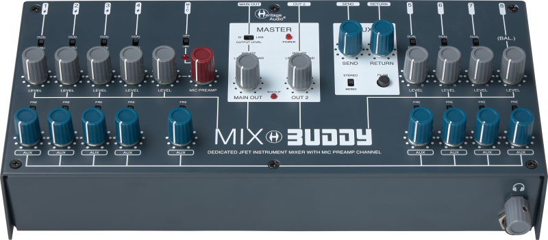 Heritage Audio Mix Buddy 19 Input Small Format Instrument Level Mixer 