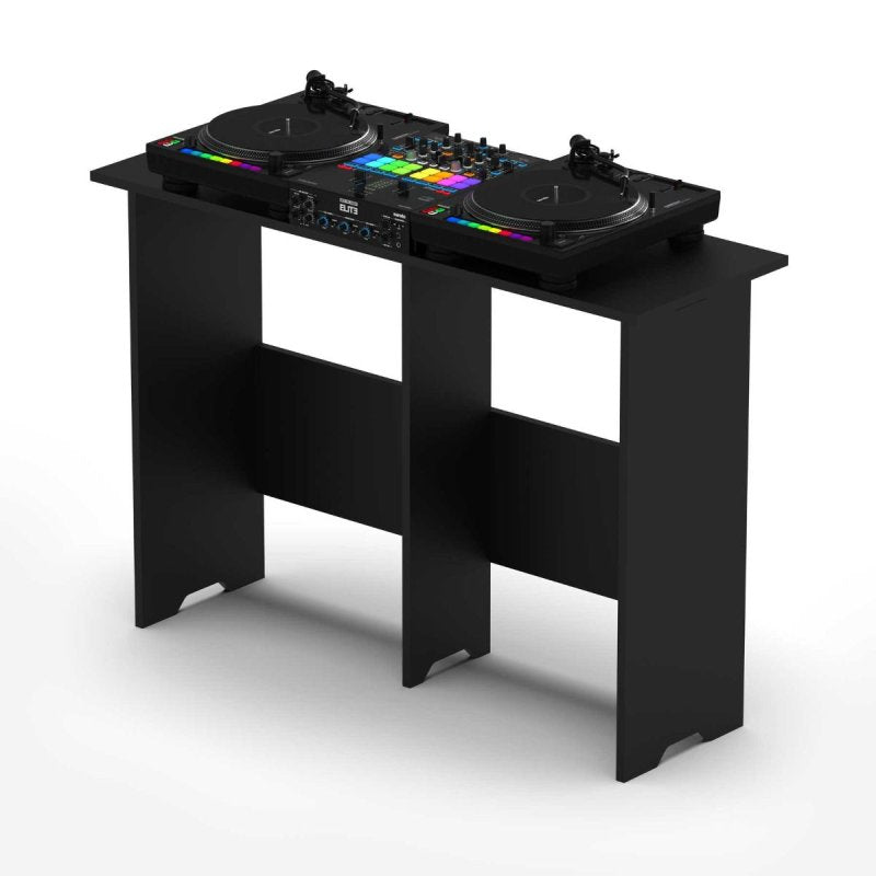 Black Glorious DJ Mix Station 2 with multiple control knobs, sliders, and a sleek professional design for music mixing.