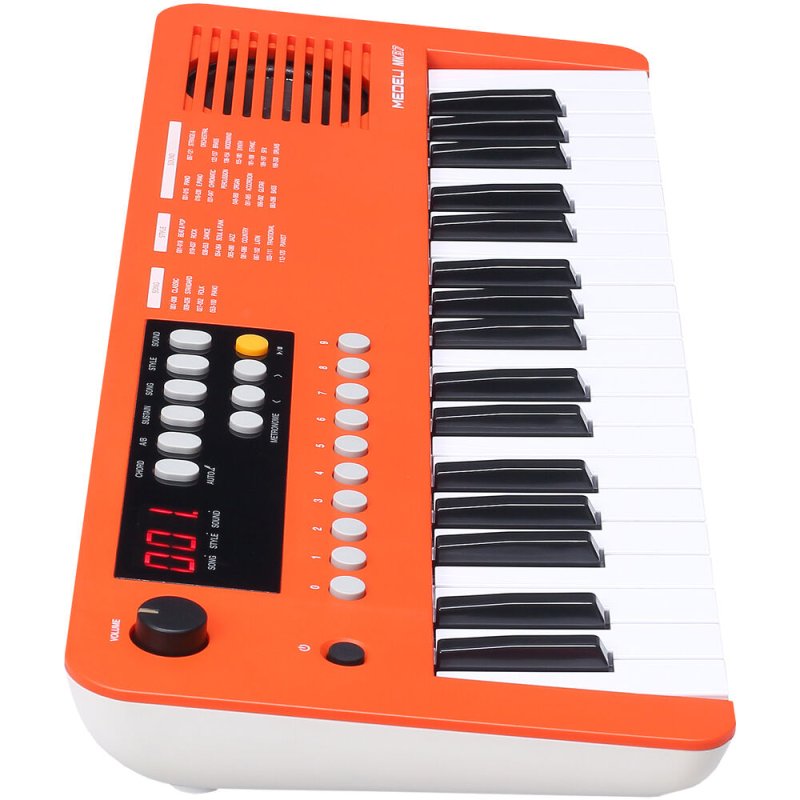 Medeli MK37-OR 37-Mini-Key Portable Keyboard with USB MIDI and Audio, Orange