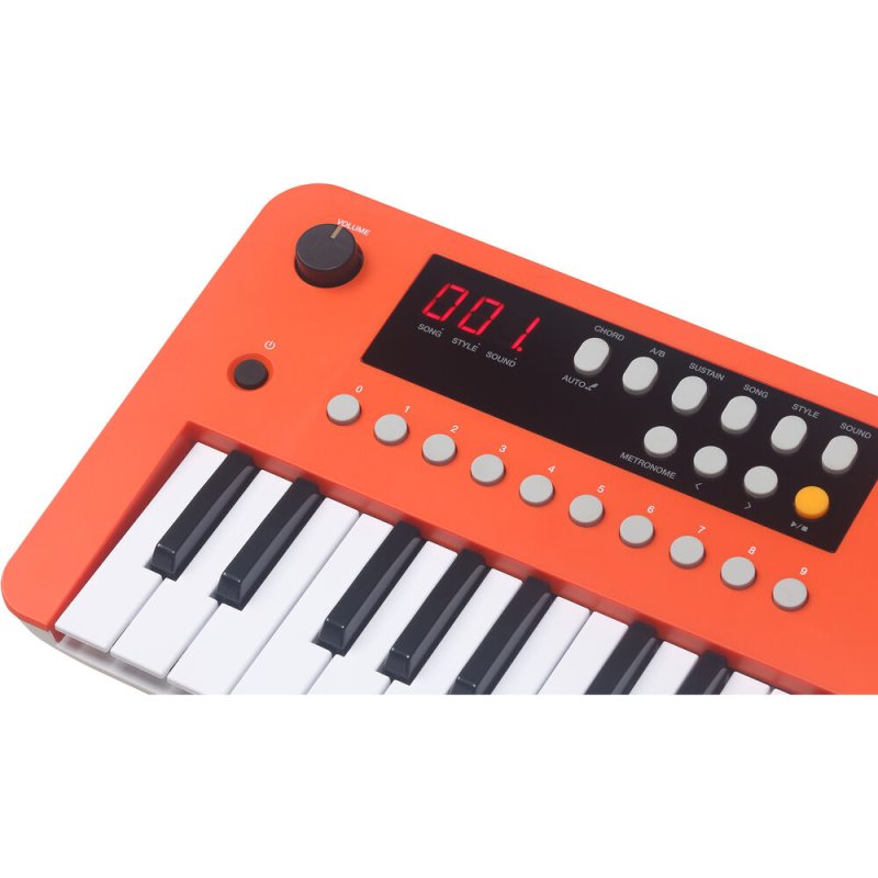 Medeli MK37-OR 37-Mini-Key Portable Keyboard with USB MIDI and Audio, Orange 