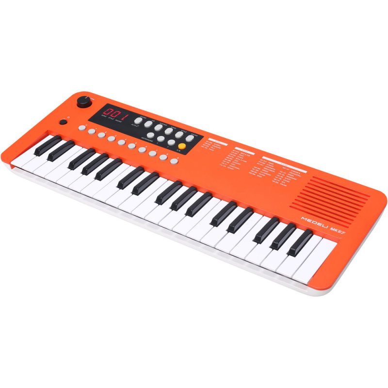 Medeli MK37-OR 37-Mini-Key Portable Keyboard with USB MIDI and Audio, Orange