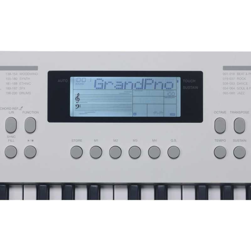 Medeli MK49-WH 49-Key Portable Keyboard with USB Midi and Audio, White 
