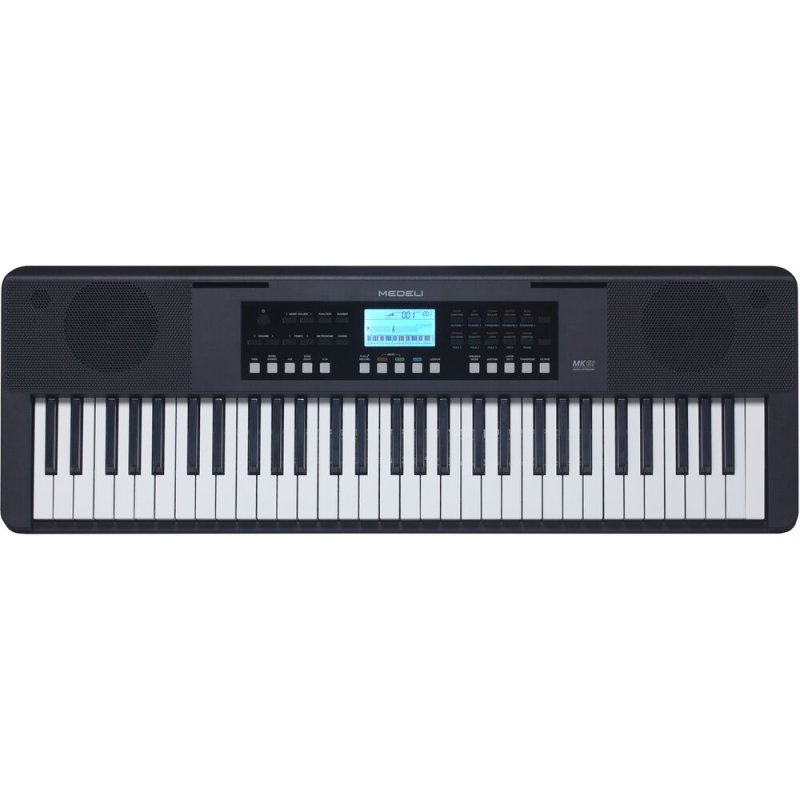 Medeli MK61-BK Nebula Series 61-Key Touch Sensitive Keyboard with USB Midi and Audio, Black 