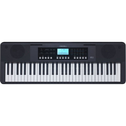 Medeli MK61-BK Nebula Series 61-Key Touch Sensitive Keyboard with USB Midi and Audio, Black