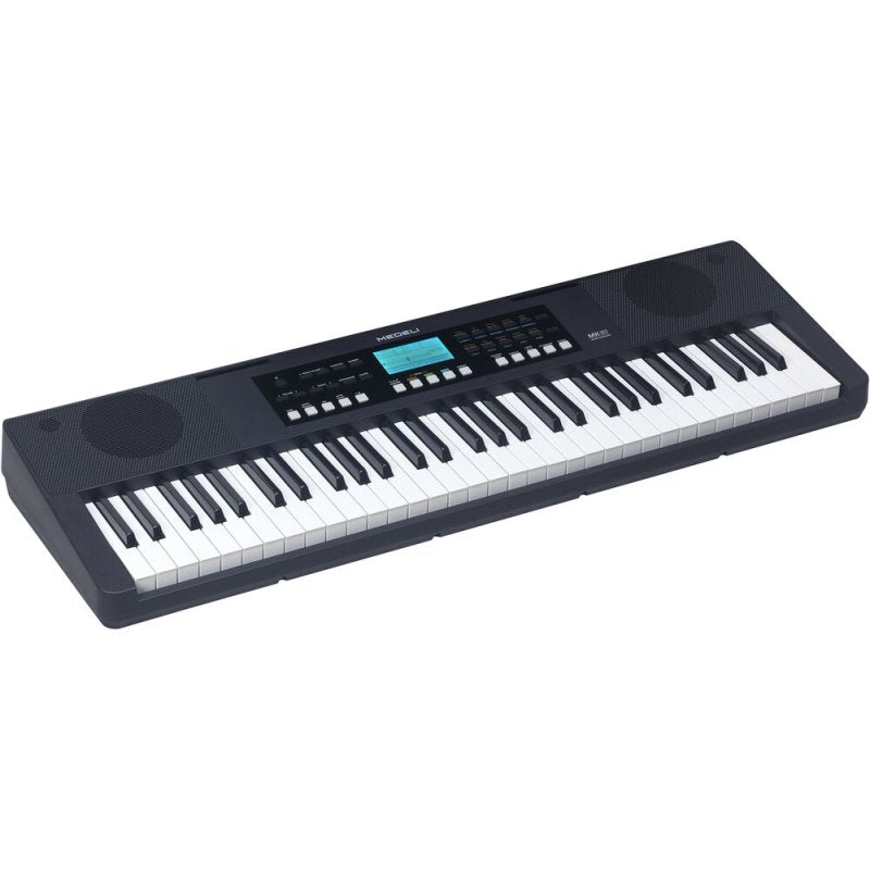 Medeli MK61-BK Nebula Series 61-Key Touch Sensitive Keyboard with USB Midi and Audio, Black