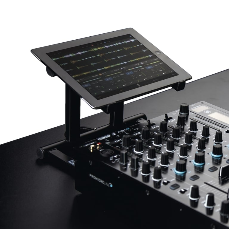 Reloop Modular Stand for Neon Performance Pad Controller, sturdy flight case with foam padding and adjustable supports.