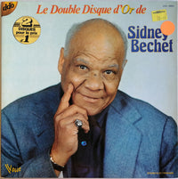 Jazz vinyl record album Le Double Disque D'or De Sidney Bechet by Rectangle Triangle, featuring classic jazz artwork.
