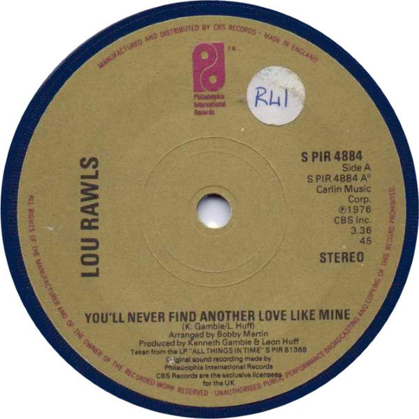 You'll Never Find Another Love Like Mine / From Now On Lou Rawls