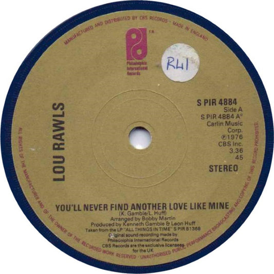 Lou Rawls - You'll Never Find Another Love Like Mine / From Now On