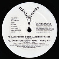 Rectangle Triangle Sayin' Sorry (Don't Make It Right) album cover featuring abstract geometric artwork and bold text.