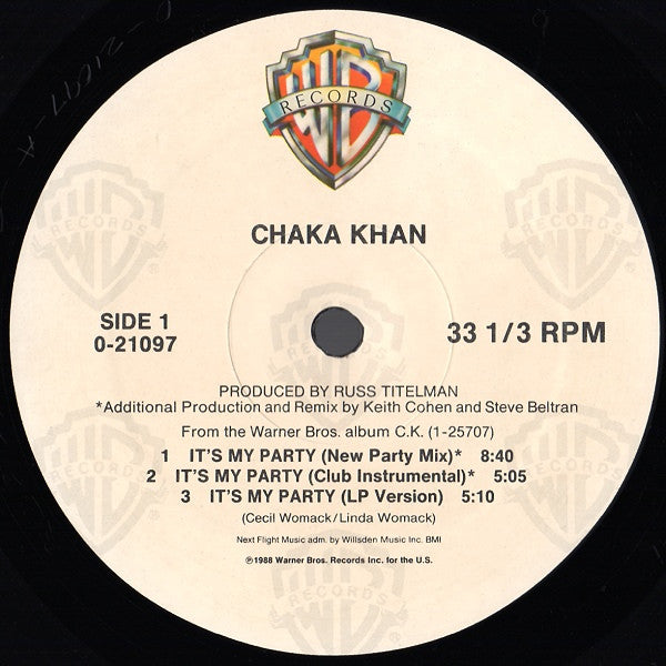 It's My Party Chaka Khan