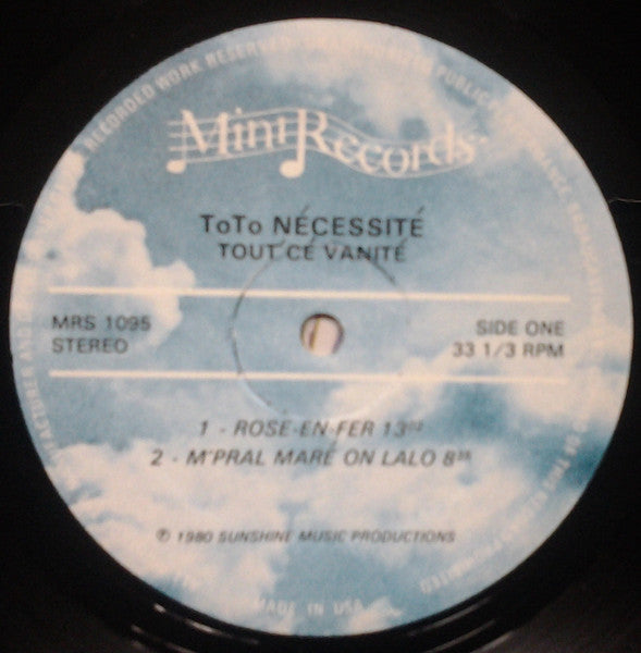 Tout' Cé Vanité Toto Necessite