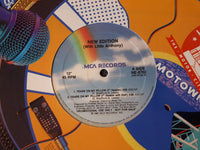 Rectangle Triangle Tears On My Pillow / Blue Moon vinyl record, black and blue artwork, close-up of the album cover.