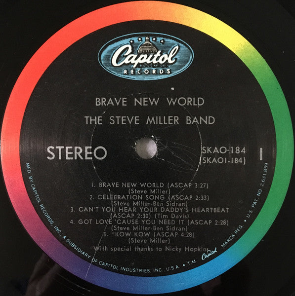 Brave New World Steve Miller Band