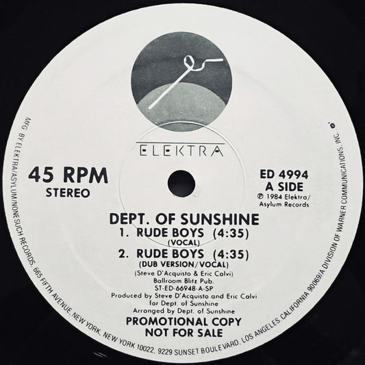 Rude Boys / Space Tropics (Rapp-sody)