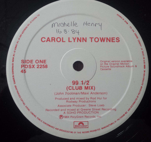 99 1/2 Carol Lynn Townes