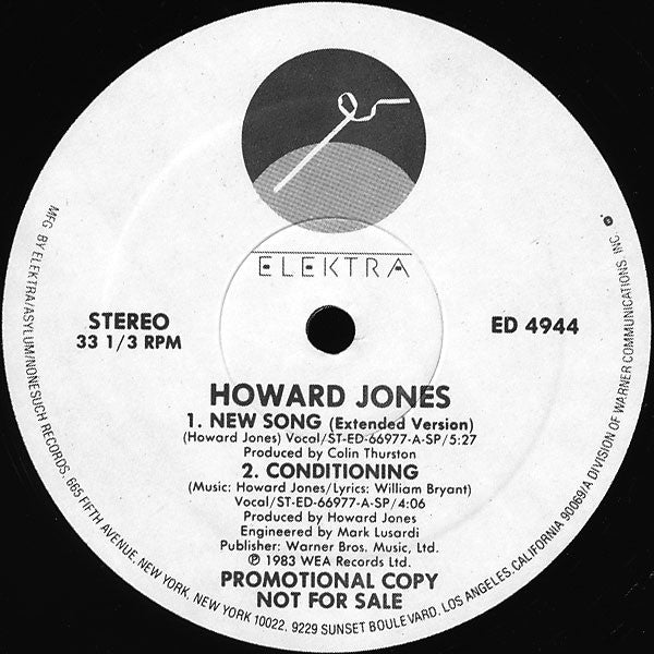 New Song 2 Howard Jones