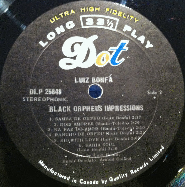 Black Orpheus Impressions Luiz Bonfá