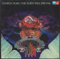Close-up of the album cover for The Aura Will Prevail by Rectangle Triangle, featuring abstract geometric artwork.